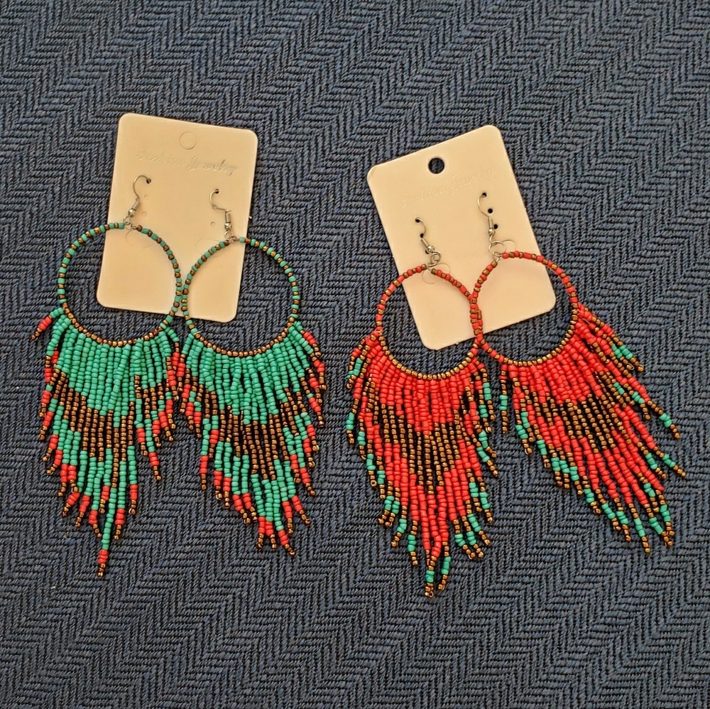 Beaded Earrings🌹